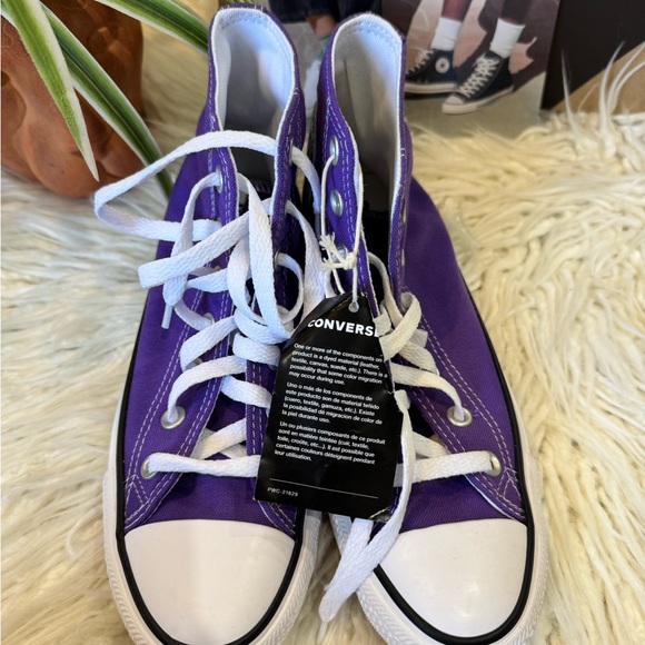 New🌿Converse Chuck Taylor All Star High-Top Purple Sneaker - Picture 9 of 9